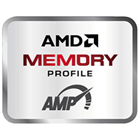 Logo AMD Memory Profile (AMP) – Technologie zur Leistungsoptimierung von RAM-Speicher