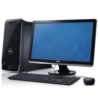 Kategorie-Symbol Büro-PC — Dell Desktop-Set mit Monitor, Tastatur und Maus