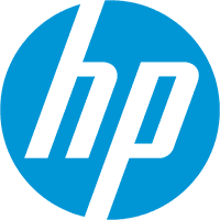 Logo der Marke HP (Hewlett-Packard) – blauer Kreis mit weißem hp-Schriftzug
