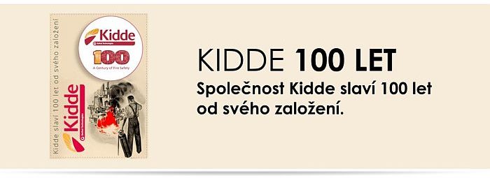 Banner Kidde slavý 100let