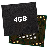 Chip-Symbol mit Aufschrift 4GB – Speicherkapazität des Produkts