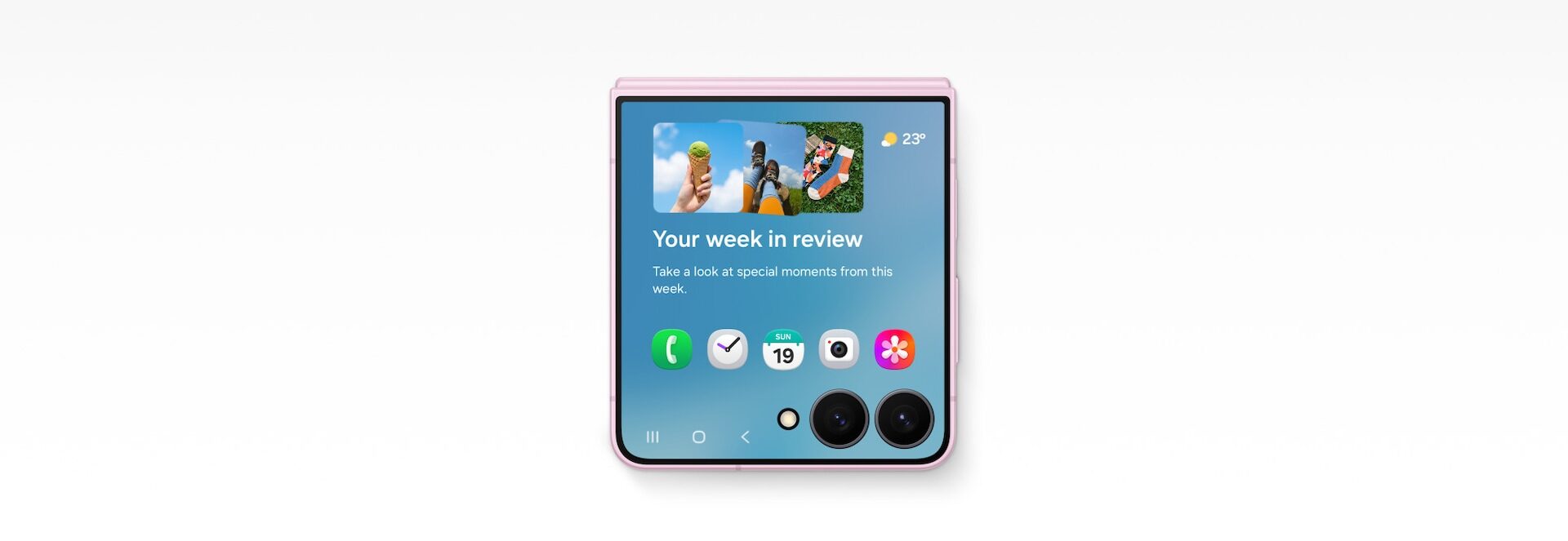 Funkce Now Brief na vnějším displeji Galaxy Z Flip8