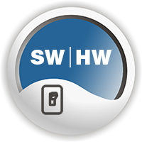 Symbol für SW/HW-Umschaltbarkeit – Wechsel zwischen Software- und Hardware-Steuerung des Geräts