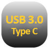 Symbol für USB 3.0 Typ-C Anschluss